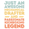 Technical draughtsman kickboxing retro