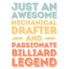 Technical draughtsman billiards retro