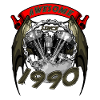 Awesome since 1990, biker's birthday