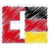 Switzerland Germany Flag Combination