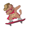 Skateboard Ocelot