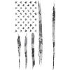 Fier militaire - Drapeau américain