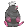 Mole Chef Chef Hat Cooking