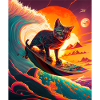 surfing Cat