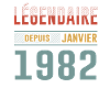 Légendaire Depuis Janvier 1982 Anniversaire