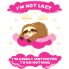 Ich bin nicht faul Faultier Motivationsdesign