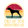 Allemand Pointer Chien Silhouette Rétro