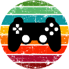 Gaming Controller Retro Sunset Gamer