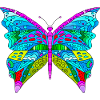 Bunter Schmetterling