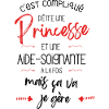 T-shirt Princesse Aide Soignante