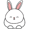 Lapin assis