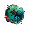Dino im Jungle