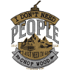 Chopping wood -Funny saying - Gift