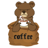Baer är kaffeälskare ingen morgon grouch
