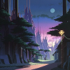Sunrise in the forest
