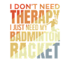Badminton player saying