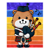 Scottish Bagpipe Bear