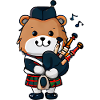 Scottish Bagpipe Bear