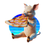 Piggy in Paradise Pizza