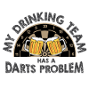 Dart & Bier Lustiger Darts Spruch