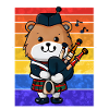 Scottish Bagpipe Bear