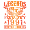 Anniversaire Février 1991 Edition Limitée Millésime