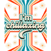 70s Flower Power Slogan Chillaxing