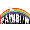 Lettrage RAINBOW avec pigeon