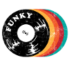 Funky Musik Schallplatte
