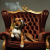 Smoking Dog