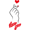 Hand with Love you