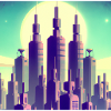 Futuristische Stadt