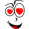 Smiling face with heart eyes