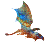 Farbiger Drache