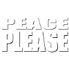 PEACE PLEASE transparent font