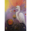 wise heron with balls