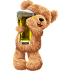 Teddy bear bear with beer