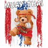 Teddybär Muay Thai Kämpfer