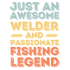 Welder fishing retro
