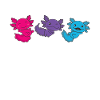 Androgyn Flag Pride LGBTQ Axolotl