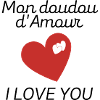 mon doudou d'amour i love you