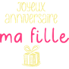 Joyeux anniversaire ma fille