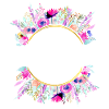 Flowers Circle Spring customizable