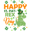 Bonne Saint-Pat Rex Dinosaures Saint-Patrick