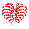 Skull White Heart