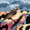 Braunkehlchen Vogel 2023 Illustration