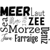 Mer en différentes langues