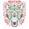 Tribal Golden Feline