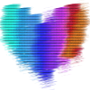 herz, regenbogen, malerei,bunt,unschärfe