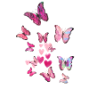 butterfly, butterfly, flock, flies,